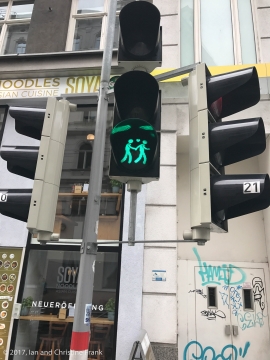 Vienna has many of these cross walk lights promoting all Love :-)