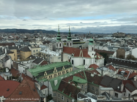 Vienna from to top of the Aquarium (old flack tower)