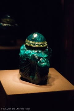 An unction container made from a GIANT emerald!